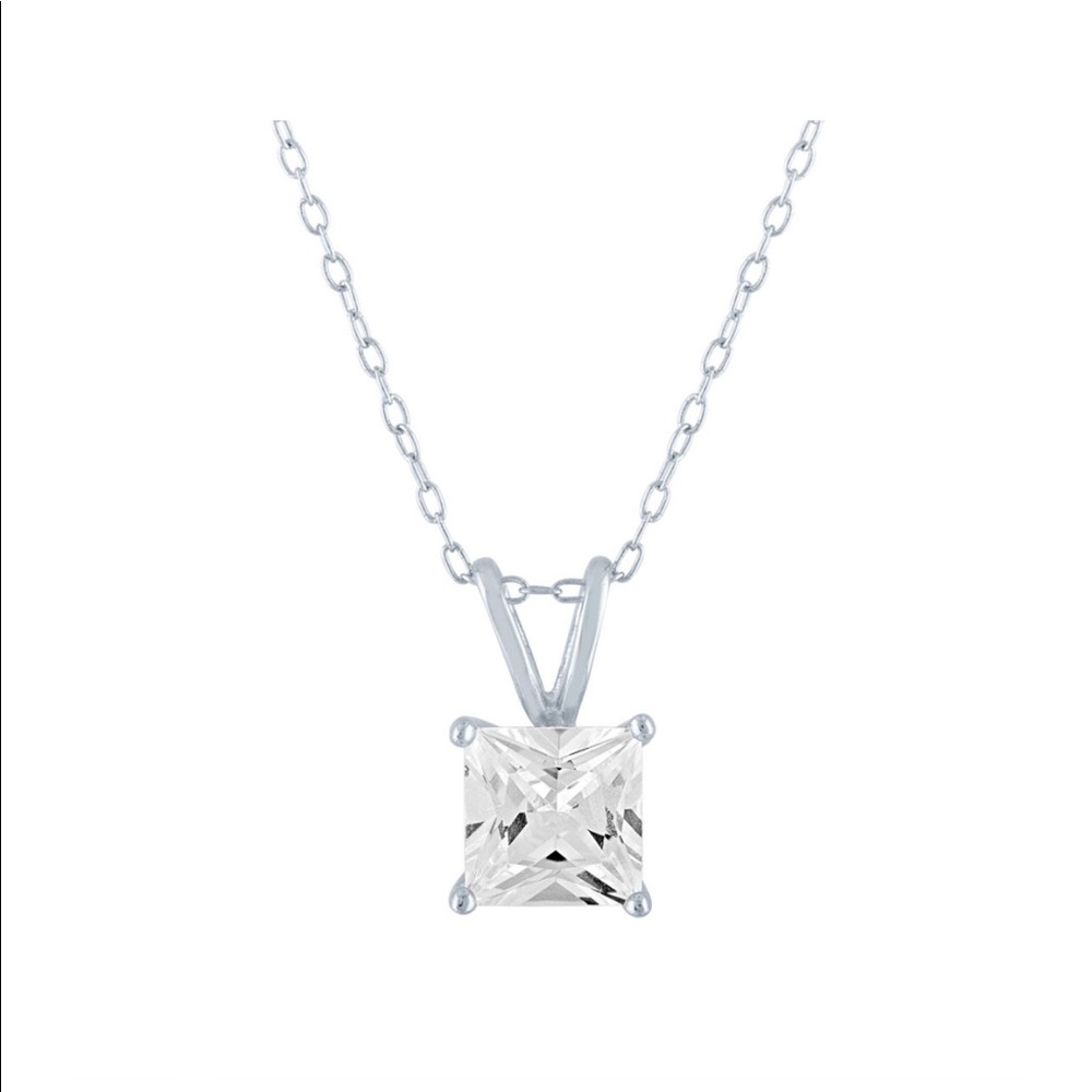 White Sapphire (Diamond Look) STERLING SILVER